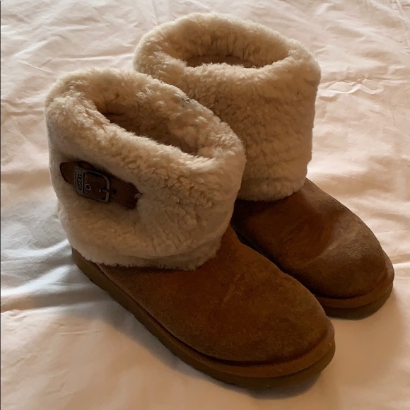 UGG Shoes - Brown Suede Ugg Boots with buckles